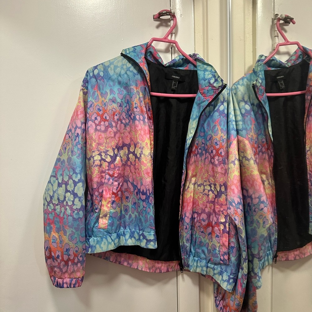 Colorful Leopard Print Jacket